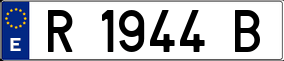 Trailer License Plate